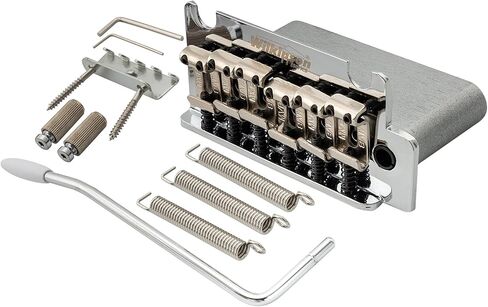 Wilkinson WOV05 54mm 2-Point ST Vintage Guitar Tremolo Bridge Full Block for Fender MIJ/MIK Strat Electric Guitar Replacement, Chrome in Saudi Arabia