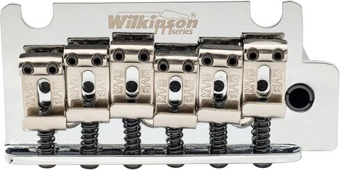 Wilkinson WOV05 54mm 2-Point ST Vintage Guitar Tremolo Bridge Full Block for Fender MIJ/MIK Strat Electric Guitar Replacement, Chrome in Saudi Arabia