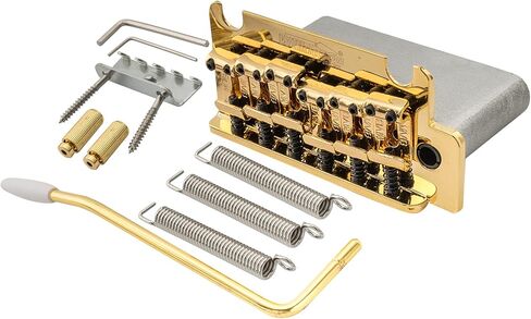 Wilkinson WOV05 54mm 2-Point ST Vintage Guitar Tremolo Bridge Full Block for Fender MIJ/MIK Strat Electric Guitar Replacement, Chrome in Saudi Arabia
