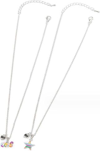 قلادة الصداقة BFF قلادة للفتيات 2/3/4 أفضل صديق قلادة الأخت قلادة الحب القلب قلادة قلادة هدايا عيد ميلاد الأخت للأصدقاء Bestie in Kuwait