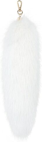 Plush Tail Keychain Furry Tail Pendant Keychain Decoration Fluffy Fur Tail Plush Keychain in Saudi Arabia