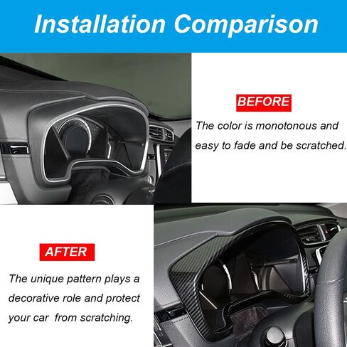 Automotive Dashboard Instrument Panel Dial Cover Frame ABS Carbon Fiber Inner Decorative Moulding Trim Accessories For Honda CRV 2017 2018 2019 2020 2021 2022 in Saudi Arabia