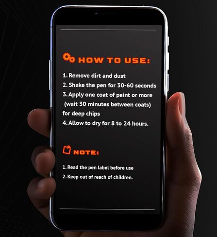 طلاء لمسات نهائية باللون الأسود اللامع، قلم إصلاح الخدوش للعجلات، إصلاح رقائق طلاء الحواف، مزيل خدوش أسود للسيارات، طلاء على مرحلة واحدة، لون عميق ولامع in Kuwait