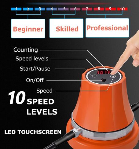 Dcmary Jump Rope Machine, Rechargeable Fitness Jump Ropes, Jumping Rope with Counter, 1-10 Speed Level Exercise Skipping Rope with Remote Control for Kids Women Men in Saudi Arabia