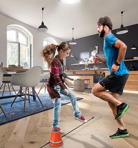 Dcmary Jump Rope Machine, Rechargeable Fitness Jump Ropes, Jumping Rope with Counter, 1-10 Speed Level Exercise Skipping Rope with Remote Control for Kids Women Men in Saudi Arabia