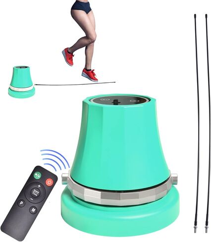 Dcmary Jump Rope Machine, Rechargeable Fitness Jump Ropes, Jumping Rope with Counter, 1-10 Speed Level Exercise Skipping Rope with Remote Control for Kids Women Men in Saudi Arabia