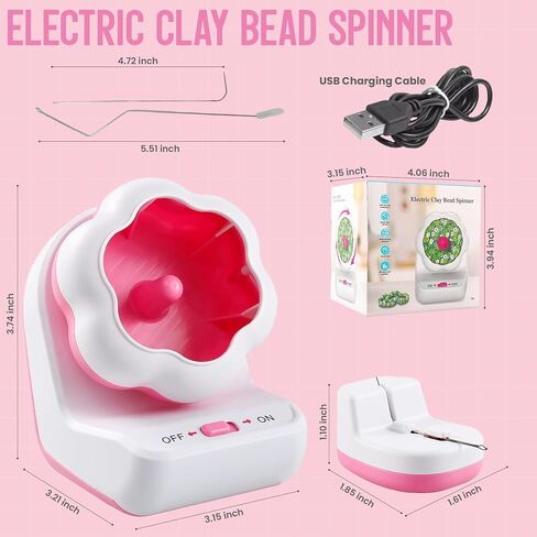 Electric Bead Spinner - Bead Spinner Kit - Electric Bead Spinner - Automatic Bead Spinner - Bead Machine - Bead Soinner - Bead Spinner Electric - Bead Spinner for Jewelry Making in Saudi Arabia