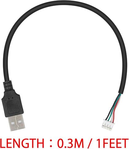 كابل Duttek USB إلى PH2.0، كابل بيانات PH2.0 أنثى إلى USB 2.0 ذكر إلى 4 دبابيس 30 سم/12 بوصة in Saudi Arabia