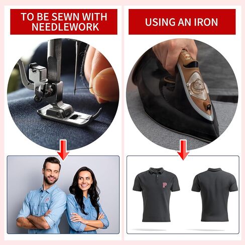 62 Pieces Iron on Letters and Numbers Patches, Black Letter Iron on Patches A-Z Numbers Patches 0-9 Line with White Border, for Clothing, Shoes, Bags, Hats, DIY Crafts (Black) in Saudi Arabia