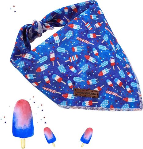 Unique style paws Independence Day Flag Dog Collar, Best for Small Medium Large Boys Girls Dogs in Saudi Arabia