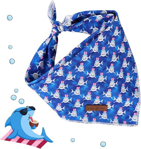 Unique style paws Independence Day Flag Dog Collar, Best for Small Medium Large Boys Girls Dogs in Kuwait