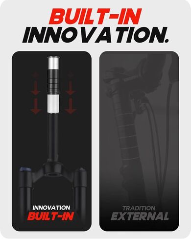 موسع جذع شوكة الدراجة، رافعة جذعية للدراجة، رافعة رأس لمقود الدراجة، شوكة مدمجة مخفية من الألومنيوم الخفيف للغاية للجبال، دراجة الطريق، MTB in Kuwait