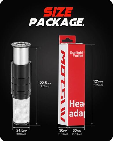 موسع جذع شوكة الدراجة، رافعة جذعية للدراجة، رافعة رأس لمقود الدراجة، شوكة مدمجة مخفية من الألومنيوم الخفيف للغاية للجبال، دراجة الطريق، MTB in Kuwait