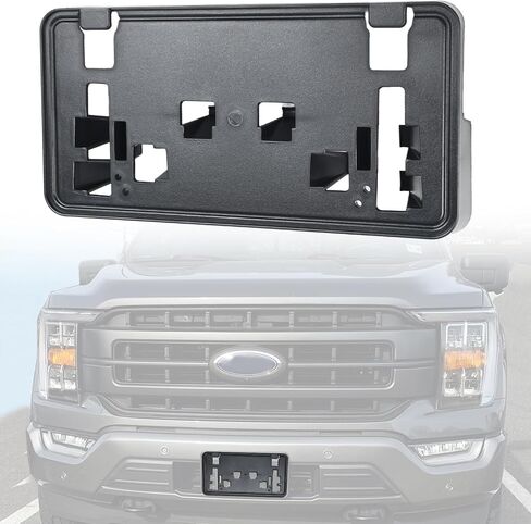 Compatible for Front License Plate Bracket Frame Holder 2021 2022 2023 Ford F150 2.7L, 3.0L, 3.5L V6 ML3Z-17A385-BB in Saudi Arabia
