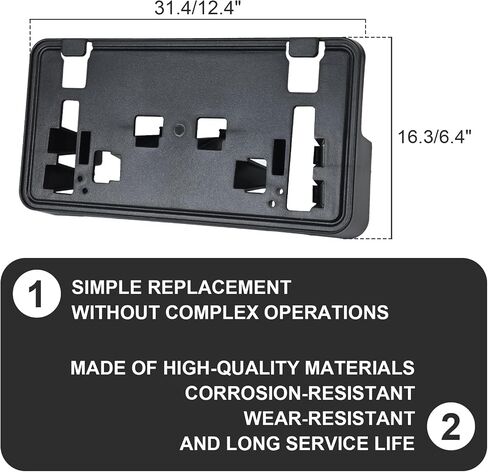 Compatible for Front License Plate Bracket Frame Holder 2021 2022 2023 Ford F150 2.7L, 3.0L, 3.5L V6 ML3Z-17A385-BB in Saudi Arabia