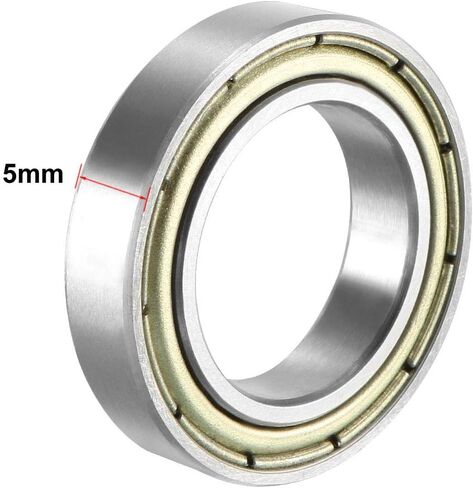 uxcell 6800ZZ Deep Groove Ball Bearing Double Shield 6800-2Z 1080800, 10mm x 19mm x 5mm Carbon Steel Bearings (Pack of 8) in Saudi Arabia