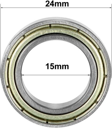 uxcell 6800ZZ Deep Groove Ball Bearing Double Shield 6800-2Z 1080800, 10mm x 19mm x 5mm Carbon Steel Bearings (Pack of 8) in Saudi Arabia
