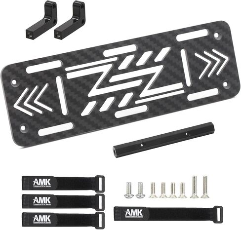 علبة بطارية AMK من ألياف الكربون الحقيقية TRX4، لوحة بطارية بمقياس 1/10 لهيكل RC الزاحف LCG ترقيات TRX4 in Saudi Arabia