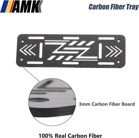 علبة بطارية AMK من ألياف الكربون الحقيقية TRX4، لوحة بطارية بمقياس 1/10 لهيكل RC الزاحف LCG ترقيات TRX4 in Saudi Arabia