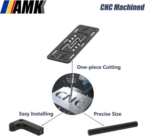علبة بطارية AMK من ألياف الكربون الحقيقية TRX4، لوحة بطارية بمقياس 1/10 لهيكل RC الزاحف LCG ترقيات TRX4 in Saudi Arabia