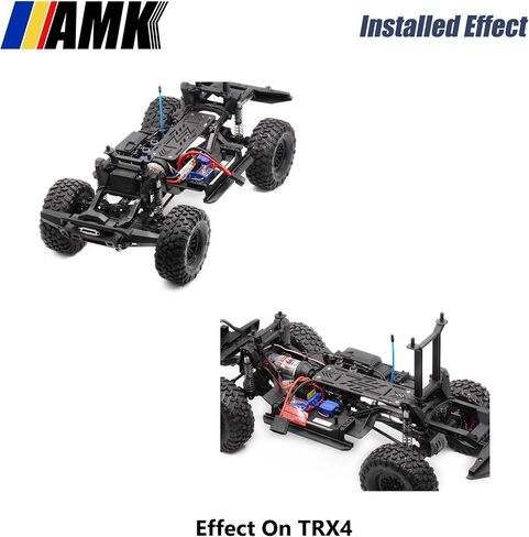 علبة بطارية AMK من ألياف الكربون الحقيقية TRX4، لوحة بطارية بمقياس 1/10 لهيكل RC الزاحف LCG ترقيات TRX4 in Saudi Arabia
