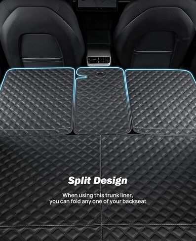 JOYTUTUS Trunk Mat Cargo Liner for Dog Compatible with Model Y, Waterproof Dog Car Seat Covers Protector All-Weather Pet Rear Trunk Cover fits Model Y 2022 2021 2020-5 Seater (Not fit 2023) in Saudi Arabia