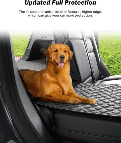 JOYTUTUS Trunk Mat Cargo Liner for Dog Compatible with Model Y, Waterproof Dog Car Seat Covers Protector All-Weather Pet Rear Trunk Cover fits Model Y 2022 2021 2020-5 Seater (Not fit 2023) in Saudi Arabia