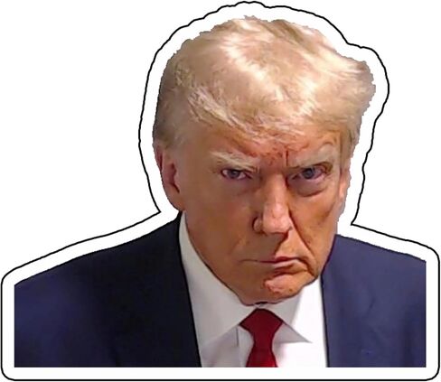 Rogue River Tactical Trump Mugshot 2024 Presidential Election Bumper Sticker Car Decal USA Election Political Sticker in Saudi Arabia