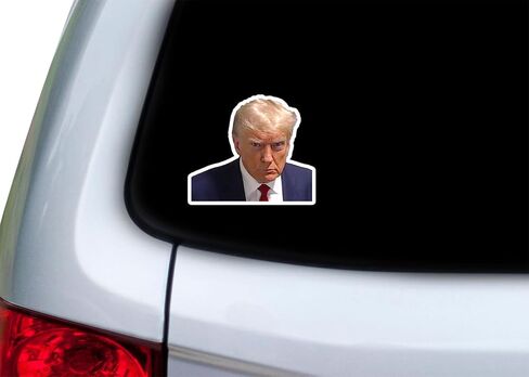 Rogue River Tactical Trump Mugshot 2024 Presidential Election Bumper Sticker Car Decal USA Election Political Sticker in Saudi Arabia