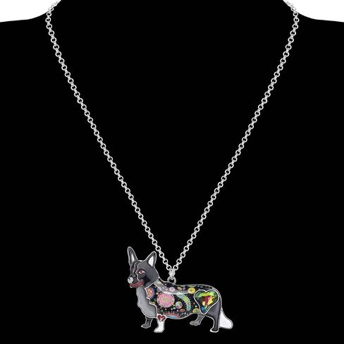 Enamel Alloy Cute Dog Breeds Necklace Puppy Pendant Pets Jewelry Dog Gifts for Women Charms Decor in Saudi Arabia