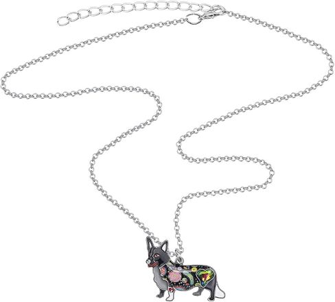 Enamel Alloy Cute Dog Breeds Necklace Puppy Pendant Pets Jewelry Dog Gifts for Women Charms Decor in Saudi Arabia