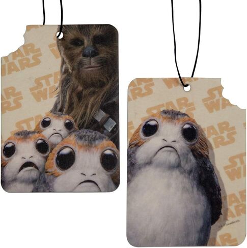 Plasticolor 005535R01 Star Wars Chewbacca Chewie and PORG Air Freshener, (Pack of 2) in Saudi Arabia