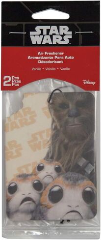 Plasticolor 005535R01 Star Wars Chewbacca Chewie and PORG Air Freshener, (Pack of 2) in Saudi Arabia