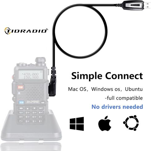 BaoFeng UV-5R Ham Radio 5w (144-148Mhz/420-450Mhz) Two way radio,BAOFENG Walkie talkie with 12pcs 1800mAh Batteries (6 pack) in Saudi Arabia