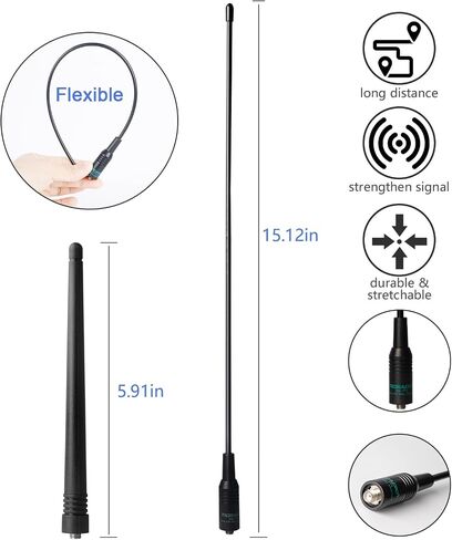BaoFeng UV-5R Ham Radio 5w (144-148Mhz/420-450Mhz) Two way radio,BAOFENG Walkie talkie with 12pcs 1800mAh Batteries (6 pack) in Saudi Arabia