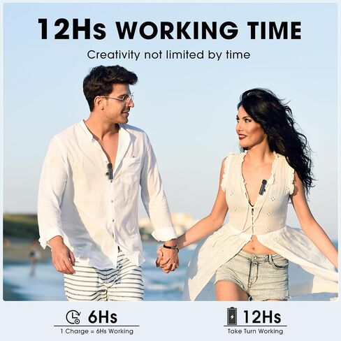 ميكروفونات KMAG اللاسلكية Lavalier لهاتف iPhone 15 Android والكمبيوتر المحمول والكمبيوتر USB C ميكروفون لاسلكي صغير لتسجيل الفيديو ومدونات الفيديو TikTok YouTube مع محول USB واحد in Kuwait