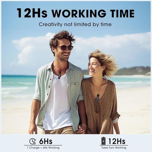 ميكروفونات KMAG اللاسلكية Lavalier لهاتف iPhone 15 Android والكمبيوتر المحمول والكمبيوتر USB C ميكروفون لاسلكي صغير لتسجيل الفيديو ومدونات الفيديو TikTok YouTube مع محول USB واحد in Kuwait