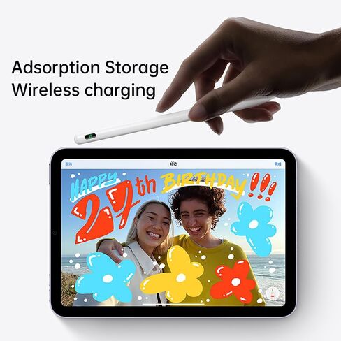 قلم Mcdodo Stylus لجهاز iPad، قلم iPad الجيل الثاني مع شاشة عرض طاقة رقمية للشحن اللاسلكي المغناطيسي، قلم ستايلس متوافق مع iPadPro 12.9 في 3/4/5/6، iPadPro 11 في 1/2/3/4، iPadAir 4/5، Mini 6 in Kuwait