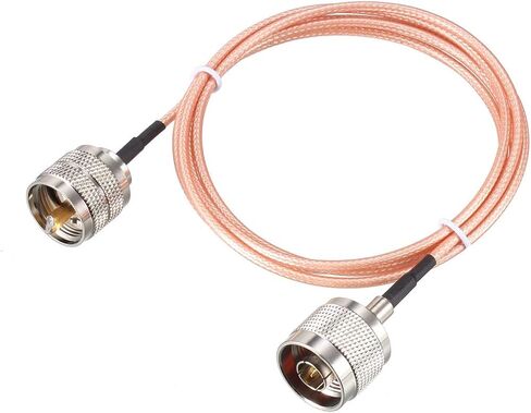 uxcell UHF (PL259) Male to N-Type Male Antenna Cable RG316 Coax Cable 4 Ft for Antenna Analyzer Ham Radio Transceiver in Saudi Arabia
