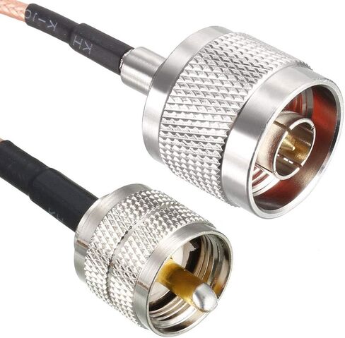 uxcell UHF (PL259) Male to N-Type Male Antenna Cable RG316 Coax Cable 4 Ft for Antenna Analyzer Ham Radio Transceiver in Saudi Arabia