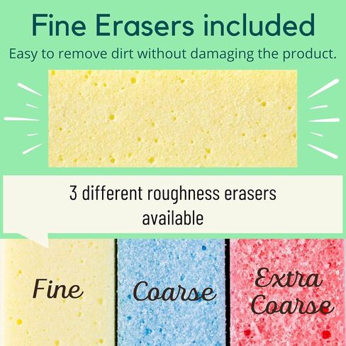 Rust Eraser for Knives Kitchen Stoves Wood Finish and Bicycles Multi Purpouse Cleaning Rubber Eraser Remover Dirt Stains (Fine) Made in Japan, Set of 2 in Saudi Arabia