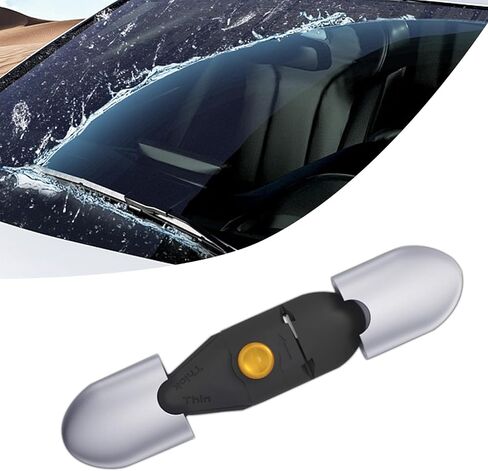 قطعة واحدة من جهاز إصلاح ممسحة السيارة، أداة تنظيف الشريط المطاطي المحمولة، جهاز إصلاح شفرة مكشطة بدون عظم، مناسب لمعظم السيارات (رمادي فضي) in Kuwait