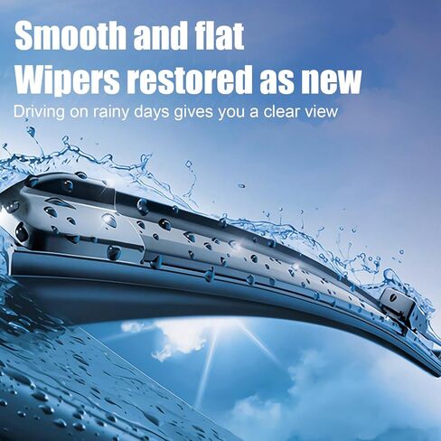 قطعة واحدة من جهاز إصلاح ممسحة السيارة، أداة تنظيف الشريط المطاطي المحمولة، جهاز إصلاح شفرة مكشطة بدون عظم، مناسب لمعظم السيارات (رمادي فضي) in Kuwait