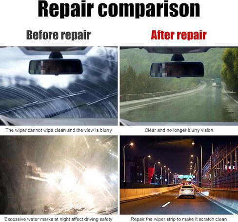 قطعة واحدة من جهاز إصلاح ممسحة السيارة، أداة تنظيف الشريط المطاطي المحمولة، جهاز إصلاح شفرة مكشطة بدون عظم، مناسب لمعظم السيارات (رمادي فضي) in Kuwait