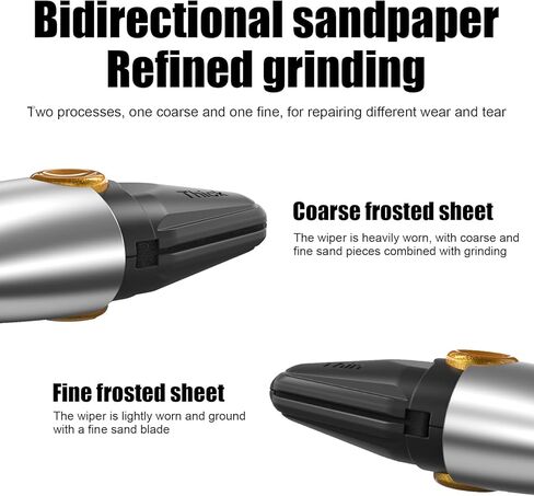 قطعة واحدة من جهاز إصلاح ممسحة السيارة، أداة تنظيف الشريط المطاطي المحمولة، جهاز إصلاح شفرة مكشطة بدون عظم، مناسب لمعظم السيارات (رمادي فضي) in Kuwait