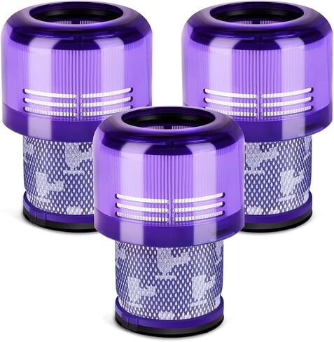 مرشحات مكنسة كهربائية V11 بديلة مناسبة لمحرك Dyson V11 Torque Drive V11 Animal V11 إضافي V15 كشف فلتر مكنسة كهربائية لاسلكية، مناسب لـ Dy*son V15s Detect Submarine، الجزء # 970013-02، 3 عبوات باللون الأرجواني in Saudi Arabia