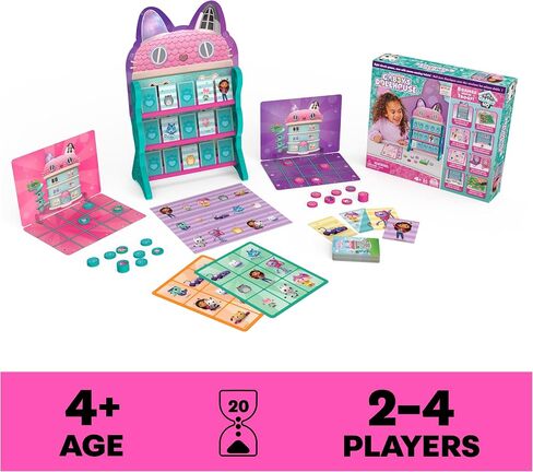 Gabby’s Dollhouse 3 Game Bundle Gift Set, Pop-Up Game Dominoes Jumbo Playing Cards, Gabby’s Dollhouse Toys Kids Games, for Preschoolers Ages 4 and up in Saudi Arabia