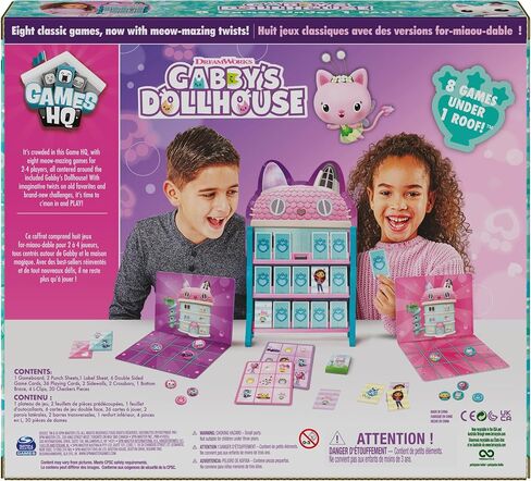 Gabby’s Dollhouse 3 Game Bundle Gift Set, Pop-Up Game Dominoes Jumbo Playing Cards, Gabby’s Dollhouse Toys Kids Games, for Preschoolers Ages 4 and up in Saudi Arabia