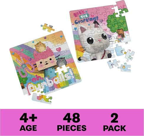 مجموعة هدايا مجموعة ألعاب بيت الدمى 3 من غابي، بطاقات لعب دومينو جامبو منبثقة، ألعاب بيت الدمى غابي للأطفال، لمرحلة ما قبل المدرسة من سن 4 سنوات فما فوق in Kuwait