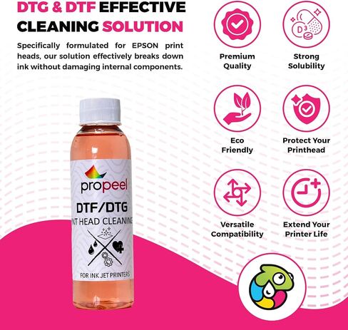 DTG & DTF Printer Printhead Cleaning Kit - Universal Solution for Epson Printers - includes Cleaning Solution, Syringes, and Accessories (2oz Kit) in Saudi Arabia